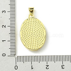 Rack Plating Brass Pave Natural Shell Pendants&nbsp;KK-A204-01C-03G