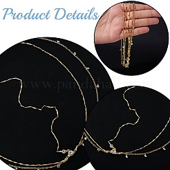 Alloy with Rhinestone Hair Chain&nbsp;DIY-WH20058-11G