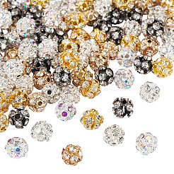 100Pcs 5 Colors Brass Rhinestone Beads&nbsp;KK-TA0002-11A