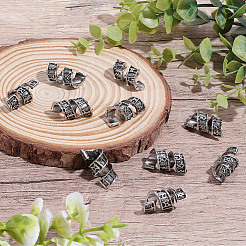 10Pcs Tibetan Style Zinc Alloy Dreadlocks Braiding Beads&nbsp;FIND-PA0001-77