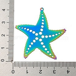 Ion Plating(IP) 201 Stainless Steel Etched Metal Embellishments Pendants&nbsp;STAS-G328-02B-RC