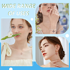 12Pcs 4 Colors Brass Micro Pave Cubic Zirconia Pendants&nbsp;KK-AR0001-86