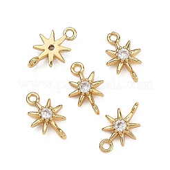 SHEGRACE Brass Clear Cubic Zirconia Charms&nbsp;XGRQ2O907-426G