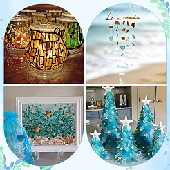 450G 9 Styles Sea Glass Pieces for Crafts&nbsp;DIY-PH0035-22B
