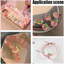 50Pcs Resin Peach Pendants&nbsp;RESI-AR0001-51