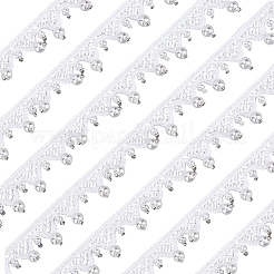 2Yards Polyester with Plastic Pearl Beaded Trim for DIY Sewing Craft&nbsp;OCOR-PH0036-53A