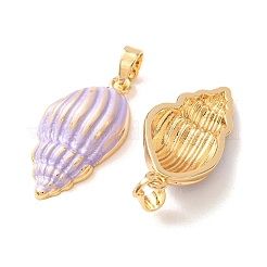 Brass Enamel Pendants&nbsp;KK-CBA8606-01G-02