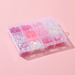 376Pcs 12 Style Transparent & Opaque & Imitation Jelly Acrylic & ABS Plastic Imitation Pearl Beads&nbsp;DIY-FS0003-34