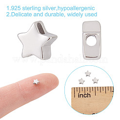 10Pcs Rhodium Plated 925 Sterling Silver Beads&nbsp;FIND-GO0002-59