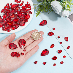 94Pcs Glass Rhinestone Cabochons&nbsp;GLAA-FG0001-16B