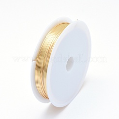 Eco-Friendly Round Copper Jewelry Wire&nbsp;X-CWIR-P001-01-0.8mm