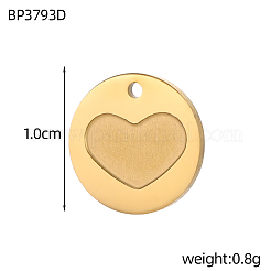 304 Stainless Steel Pendants&nbsp;STAS-OY005-70G