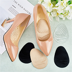 3 Pairs 3 Colors Silicone with JP Wool and Silicone Forefoot Insole Pads&nbsp;AJEW-DJ0005-01