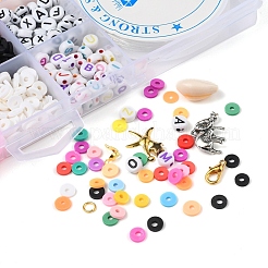 2928Pcs Geometry Polymer Clay & Acrylic & CCB Plastic & Shell Beads&nbsp;DIY-YW0002-88