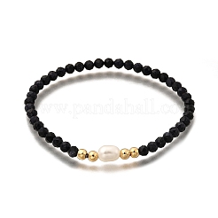 3Pcs Natural & Synthetic Mixed Gemstone Round Beads Stretch Bracelets for Men Women&nbsp;BJEW-JB12337