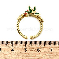 Brass Micro Pave Cubic Zirconia Cuff Rings&nbsp;RJEW-C143-02G