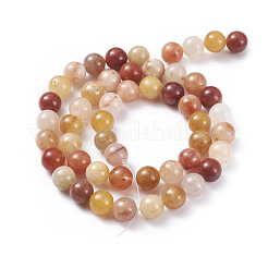 Natural Topaz Jade Bead Strands&nbsp;G-G782-17