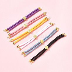 6Pcs 6 Colors Nylon Cords Bracelet Makings Fit for Connector Charms&nbsp;AJEW-FS0001-39