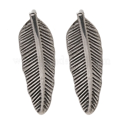 Stainless Steel Feather Stud Earrings&nbsp;EJEW-C099-11P