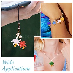 6Pcs 6 Colors Transparent Glass Pendants&nbsp;GLAA-CJ0002-82