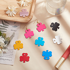 30Pcs 10 ColorsAluminum Pendants&nbsp;ALUM-BC0001-61