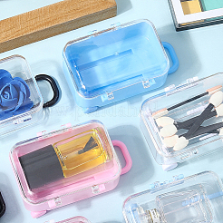 8Pcs 8 Colors Trolley Bag Shaped Plastic Candy Storage Boxes&nbsp;AJEW-SP0002-62