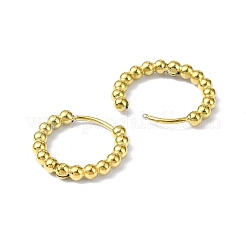 Ion Plating(IP) Real 18K Gold Plated 316 Stainless Steel Hoop Earrings&nbsp;EJEW-L267-005G-06