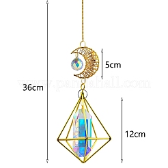 Metal Moon Hanging Ornaments&nbsp;PW-WG54248-01