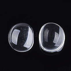 Transparent Glass Cabochons&nbsp;GGLA-Q082-01