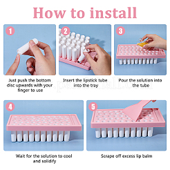 Lip Balm Making Kits with Filling Tray and Spatula&nbsp;AJEW-WH0696-870B