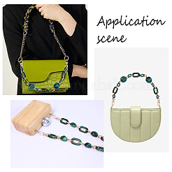 Acrylic Curb Chain Bag Strap&nbsp;FIND-WH0092-25