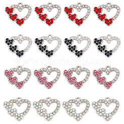 24Pcs 4 Colors Alloy Pendants&nbsp;FIND-TA0009-62