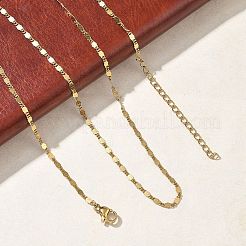 2MM 304 Stainless Steel Oval Link Chain Necklaces&nbsp;NJEW-D328-02G