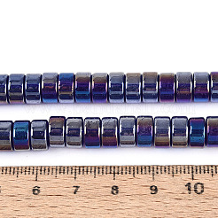 AB Color Plated Transparent Glass Beads Strands&nbsp;GLAA-T026-4x8mm-T05