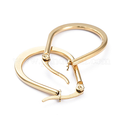 201 Stainless Steel Hoop Earrings&nbsp;EJEW-I245-17F