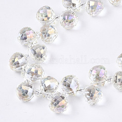 Transparent Glass Beads Strands&nbsp;GLAA-T006-14E