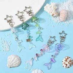 Glass & Lampwork & Acrylic Pendant Decorations&nbsp;KEYC-FS00033-02
