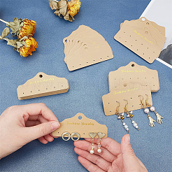 100Pcs 2 Style Plastic Earring Display Paper Cards&nbsp;DIY-PH0002-94