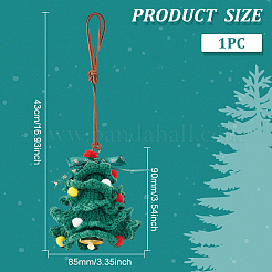 Crochet Christmas Tree Hanging Pendant Decorations&nbsp;HJEW-WH0007-14