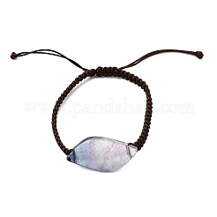 Natural Fluorite Beads Braided Bead Bracelets&nbsp;BJEW-Q070-01F
