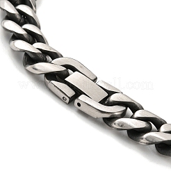 Non-Tarnish 201 Stainless Steel Curb Chain Bracelets&nbsp;BJEW-D030-03P