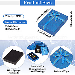 Rectangle Paper Jewelry Set Storage Boxes with Bowknot&nbsp;CON-TAC0014-04E