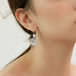100Pcs 304 Stainless Steel Earring Hooks&nbsp;STAS-BBC0008-78C