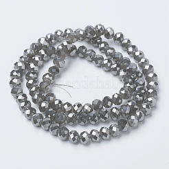 Electroplate Glass Beads Strands&nbsp;EGLA-A034-J6mm-Y01