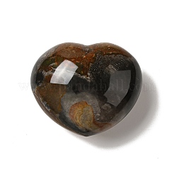 Natural Desert Jasper/Polychrome Jasper Heart Love Stone&nbsp;G-C010-01