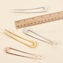 12Pcs 3 Colors Alloy Hair Forks Findings&nbsp;AJEW-GO0001-50