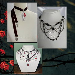 12Pcs 6 Styles Alloy Enamel Pendants&nbsp;FIND-SC0022-60