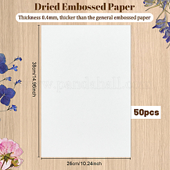Dried Embossed Paper&nbsp;DIY-WH0622-646D