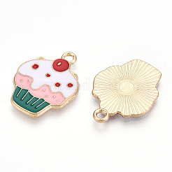 Eco-Friendly Alloy Enamel Pendants&nbsp;X-ENAM-Q437-017-NR
