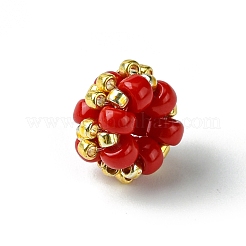 MIYUKI Round Rocailles Seed Beads Beaded Charms&nbsp;PALLOY-MZ00207